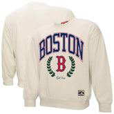 Boston Red Sox Women's Cooperstown Collection Laurel Pullover Sweatshirt Cream