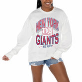 New York Giants Gameday Couture Women's Time Out Oversized Long Sleeve T-Shirt - White for sale