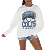 Indianapolis Colts Gameday Couture Women's Time Out Oversized Long Sleeve T-Shirt - White online