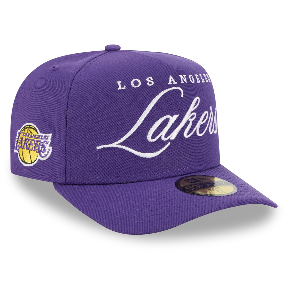 Los Angeles Lakers 2025 NBA Draft A-Frame 59FIFTY Fitted Hat - Purple sale
