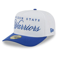 Golden State Warriors 2025 NBA Draft A-Frame 59FIFTY Fitted Hat sale - White/Royal discount
