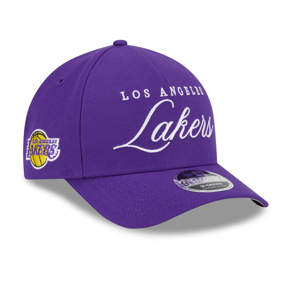 Los Angeles Lakers 2025 NBA Draft M-Crown A-Frame 9FORTY Adjustable Hat - Purple shop