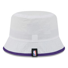Los Angeles Lakers 2025 NBA Draft Nylon Bucket Hat - White/Purple outlet
