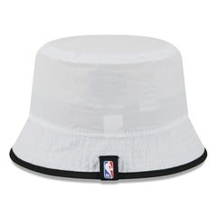 Miami Heat 2025 NBA Draft Nylon Bucket Hat - White/Black sale