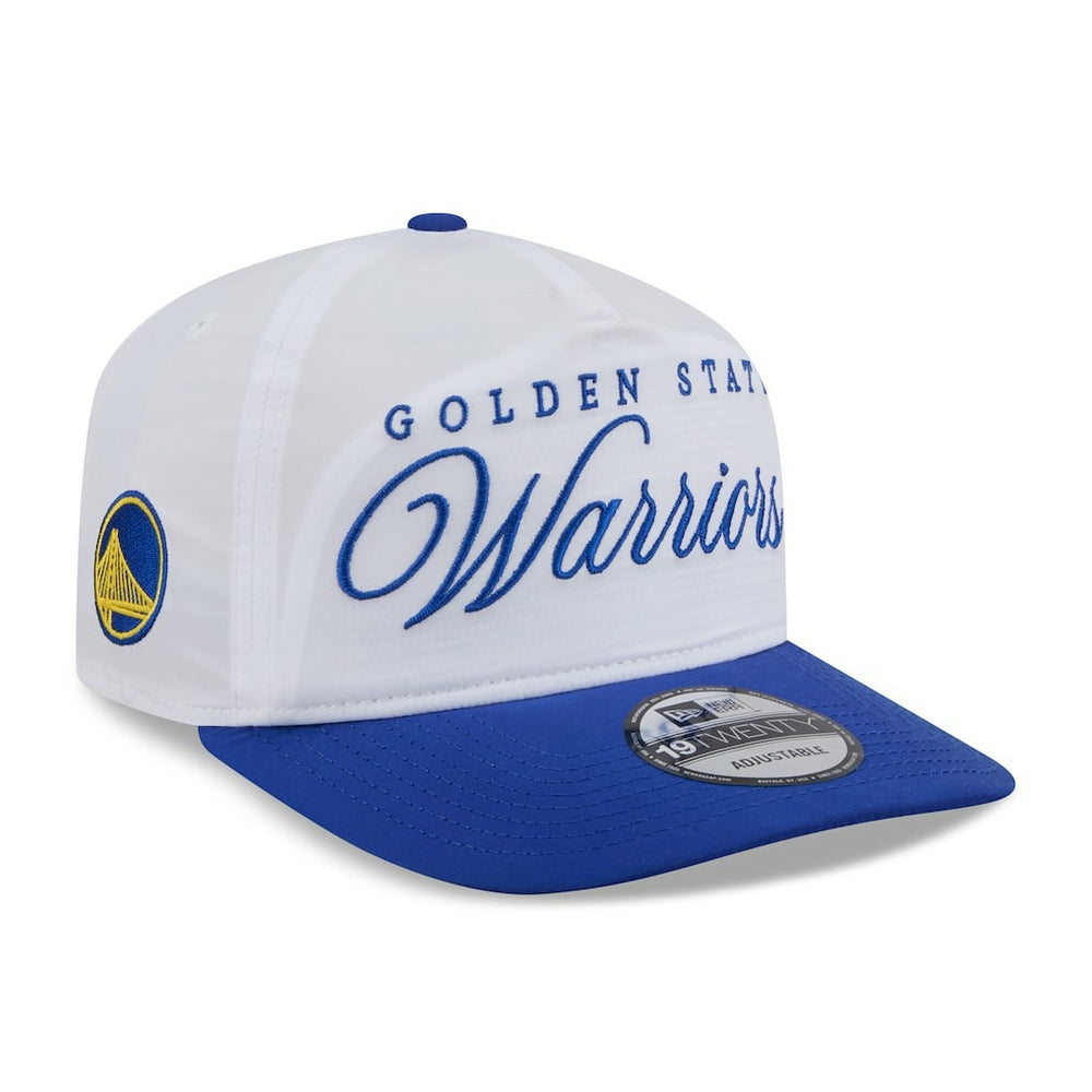 Golden State Warriors 2025 NBA Draft On-Stage Nylon 19TWENTY Adjustable Hat sale - White/Royal cheap
