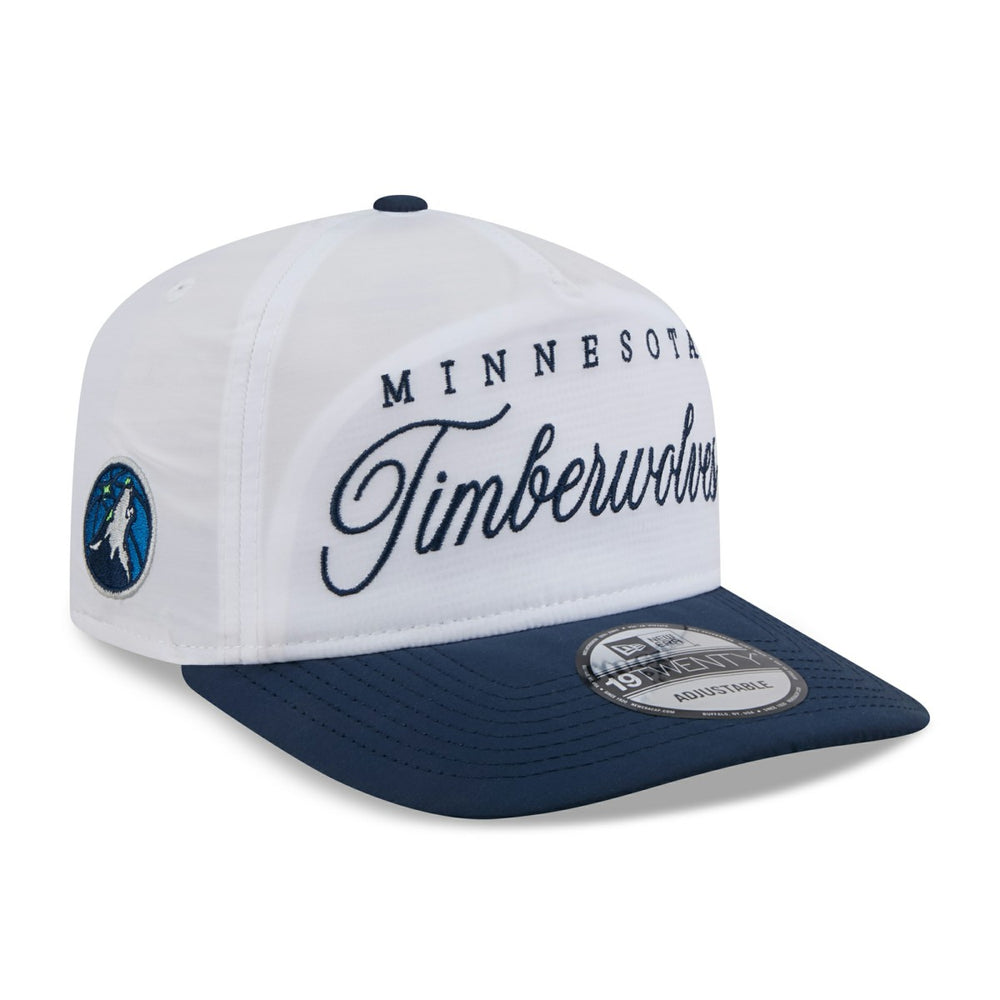 Minnesota Timberwolves 2025 NBA Draft On-Stage Nylon 19TWENTY Adjustable Hat - White/Navy on sale