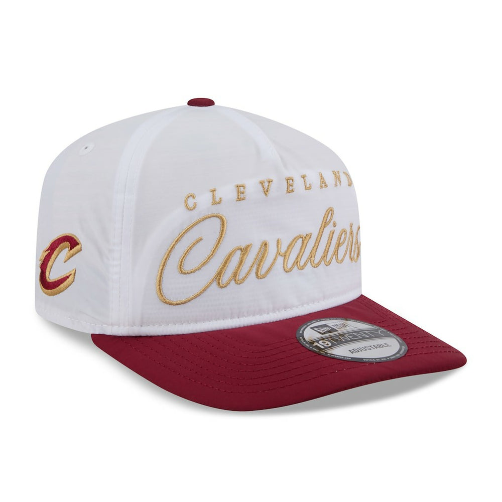 Cleveland Cavaliers 2025 NBA Draft On-Stage Nylon 19TWENTY Adjustable Hat sale - White/Wine on sale