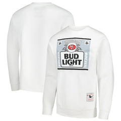 San Francisco 49ers x Bud Light The Crest Pullover Sweatshirt - White outlet