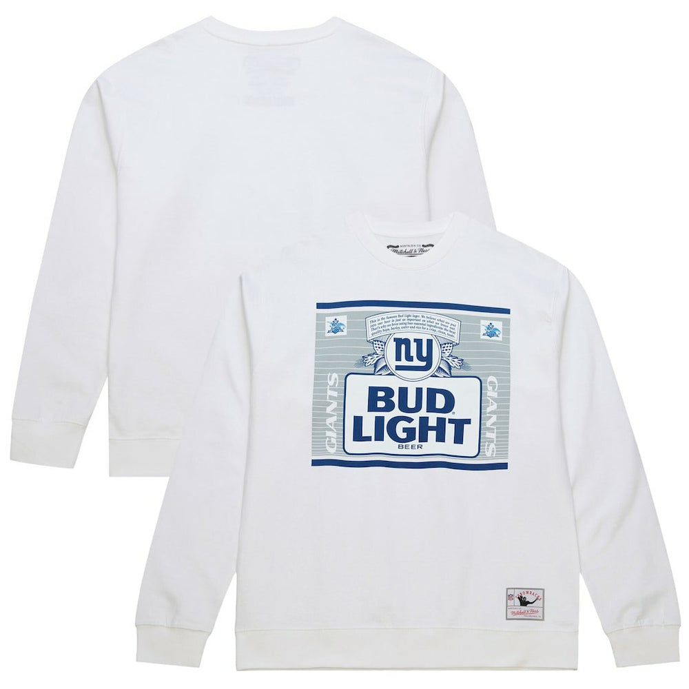 New York Giants x Bud Light The Crest Pullover Sweatshirt - White for sale