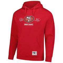 San Francisco 49ers NFL x Bud Light Vintage Pullover Hoodie - Scarlet cheap