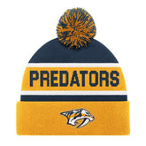 Nashville Predators Starter Cuffed Knit Hat with Pom - Gold Hats