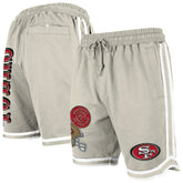 San Francisco 49ers New Era Stone Multi Patch Shorts - Light Beige discount