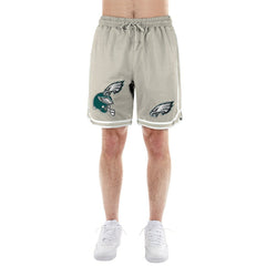 Philadelphia Eagles New Era Stone Multi Patch Shorts - Light Beige outlet