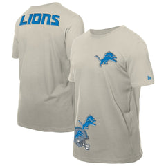 Detroit Lions New Era Multi Patch T-Shirt - Light Beige discount