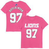 Aidan Hutchinson Detroit Lions Girls Youth Player Name & Number T-Shirt - Pink cheap