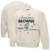 Cleveland Browns Women's Shooting Stars Pullover Sweatshirt - Cream for sale