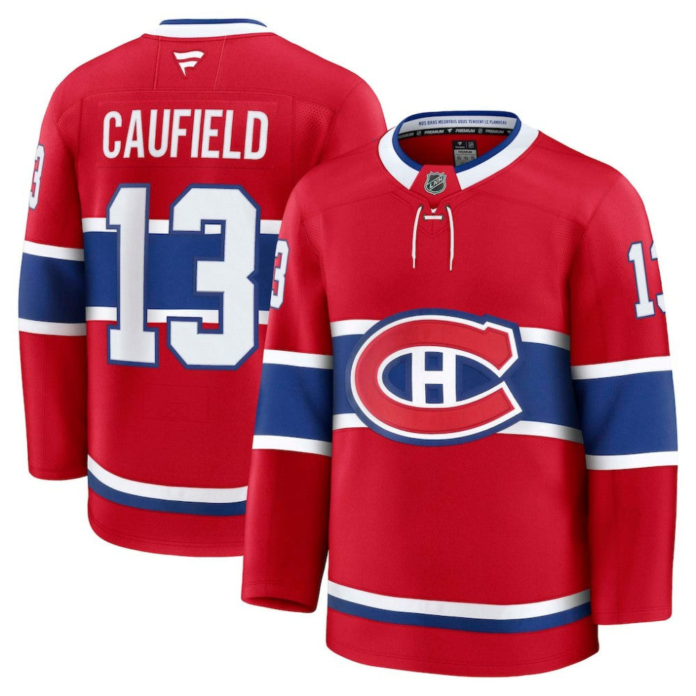 Cole Caufield Montreal Canadiens Fanatics Home Premium Jersey - Red Jerseys