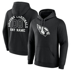 Arizona Cardinals Personalized Name & Number Pullover Hoodie - Black on sale