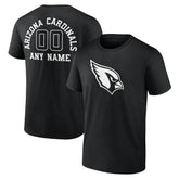 Arizona Cardinals Personalized Name & Number Monochrome T-Shirt - Black on sale