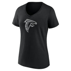 Atlanta Falcons Women's Personalized Name & Number Monochrome V-Neck T-Shirt - Black sale
