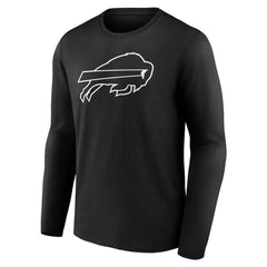 Buffalo Bills Personalized Name & Number Monochrome Long Sleeve T-Shirt - Black online