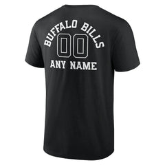 Buffalo Bills Personalized Name & Number Monochrome T-Shirt - Black on sale