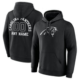 Carolina Panthers Personalized Name & Number Pullover Hoodie - Black discount