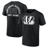 Cincinnati Bengals Personalized Name & Number Monochrome T-Shirt - Black sale