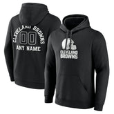 Cleveland Browns Personalized Name & Number Pullover Hoodie - Black discount