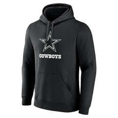 Dallas Cowboys Personalized Name & Number Pullover Hoodie - Black discount