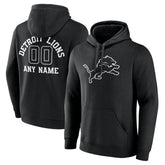 Detroit Lions Personalized Name & Number Pullover Hoodie - Black outlet