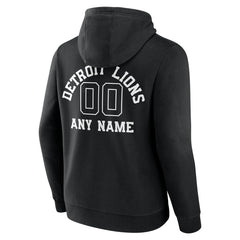 Detroit Lions Personalized Name & Number Pullover Hoodie - Black outlet