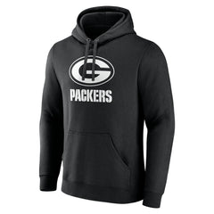Green Bay Packers Personalized Name & Number Pullover Hoodie - Black cheap