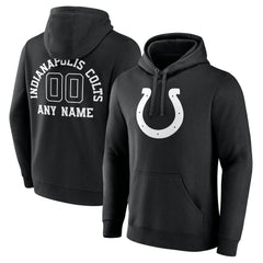 Indianapolis Colts Personalized Name & Number Pullover Hoodie - Black discount