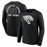 Jacksonville Jaguars Personalized Name & Number Monochrome Long Sleeve T-Shirt - Black outlet