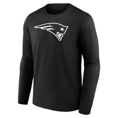 New England Patriots Personalized Name & Number Monochrome Long Sleeve T-Shirt - Black outlet