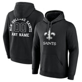 New Orleans Saints Personalized Name & Number Pullover Hoodie - Black cheap