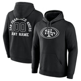 San Francisco 49ers Personalized Name & Number Pullover Hoodie - Black sale
