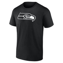 Seattle Seahawks Personalized Name & Number Monochrome T-Shirt - Black sale