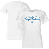 Dallas Cowboys Women's Thunderstruck Foil T-Shirt - White outlet