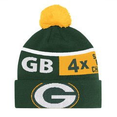 Green Bay Packers Starter Unisex Chyron Cuffed Knit Hat with Pom - Green sale