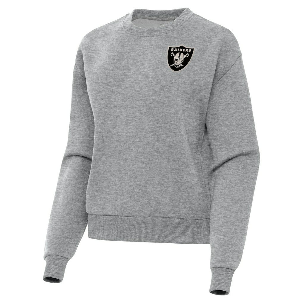 Las Vegas Raiders Antigua Women's Victory Pullover Sweatshirt - Heather Gray cheap