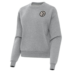Pittsburgh Steelers Antigua Women's Victory Pullover Sweatshirt - Heather Gray on sale