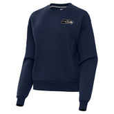 Seattle Seahawks Antigua Women's Victory Pullover Sweatshirt - College Navy online