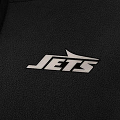 New York Jets Antigua Women's Brushed Carbon Figure Half-Zip Pullover Sweatshirt – Black on sale