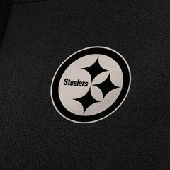 Pittsburgh Steelers Antigua Women's Brushed Carbon Figure Half-Zip Pullover Sweatshirt – Black for sale