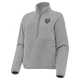 Chicago Bears Antigua Women's Brushed Carbon Figure Half-Zip Pullover Sweatshirt – Gray discount
