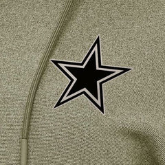 Dallas Cowboys Antigua Women's Justice Pullover Hoodie - Olive discount