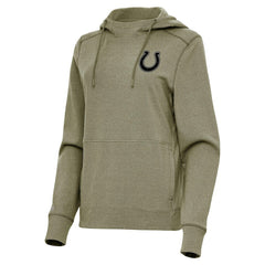 Indianapolis Colts Antigua Women's Justice Pullover Hoodie - Olive outlet