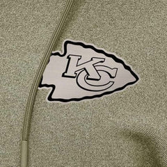 Kansas City Chiefs Antigua Women's Justice Pullover Hoodie - Olive sale